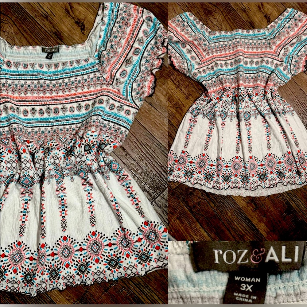 Women’s Multi Color Boho Blouse
